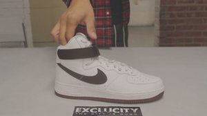 Nike Air Force 1 High Retro QS "Chocolate" Unboxing Video at Exclucity