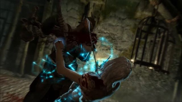 Skyrim - Two handed axe kills смотреть онлайн