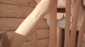 Оригинальная лестница в стиле Рустик
