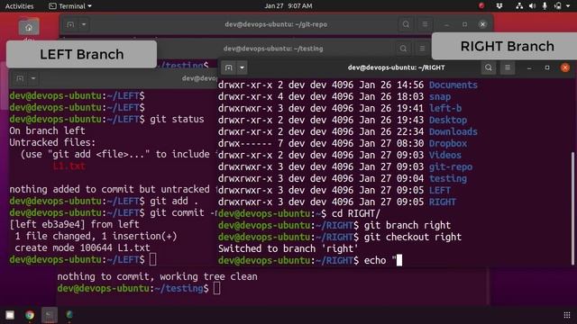 How To Git Branch, Git Merge with practical examples | 5-Minute DevOps