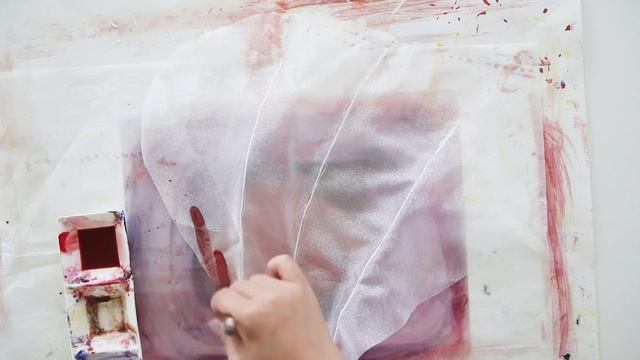 DIY Giant Fabric Flower (How to make organza flowers) смотреть онлайн