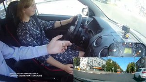 Оптимальное обучение вождению автомобиля. Занятие 7 - левый поворот.