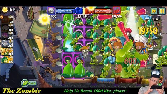 Plants vs Zombies 2 battlez - Melon Pult, Zoybean Pod vs Sling Pea смотреть онлайн