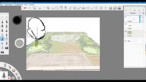 Autodesk SketchBook лекция 5: Рисуем с использованием перспективы. Эскиз видовой точки.