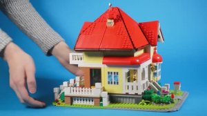 КОНСТРУКТОР LEGO - СТРОИМ КРАСИВЫЙ БОЛЬШОЙ ДОМ - 10 МИНУТ УВЛЕКАТЕЛЬНОГО ПРОСМОТРА!