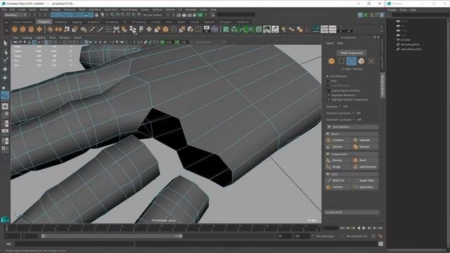 Моделирование 3D объектов, создание руки в Maya