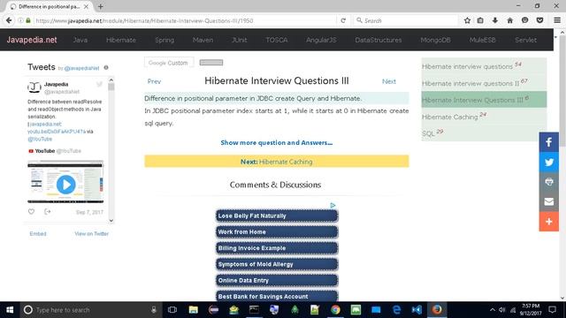 Difference in positional parameter in JDBC create Query and Hibernate.
| javapedia.net смотреть онлайн