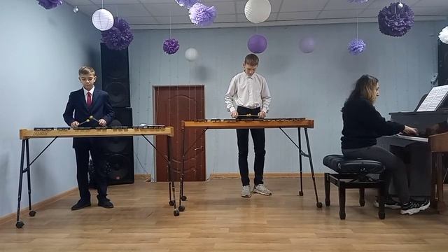 Жихарев Александр, Полуянов Артем - Д.Шостакович "Детская полька" смотреть онлайн