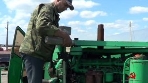 Первый пуск комбайна СК-5 "Нива", после годового простоя.