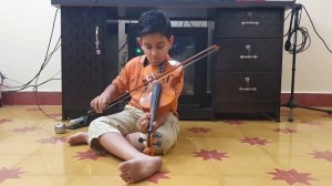 Natakuranji varnam 4-6-8 notes per kriya on violin