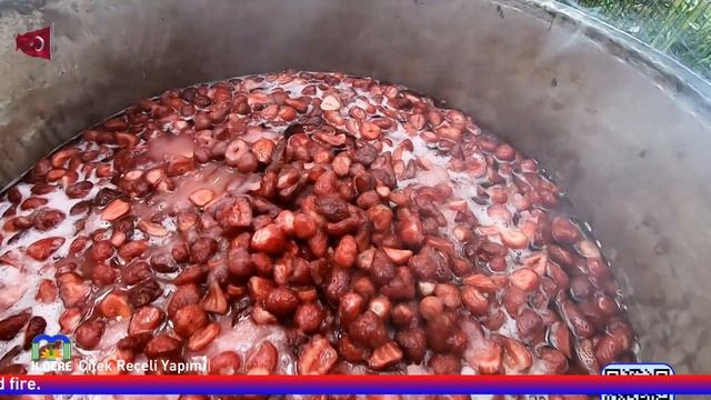 Vali Hanım Çileği | Evde Çilek Reçeli Yapımı | Strawberry Jam Recipe | وصفة مربى الفراولة [K.DERE]