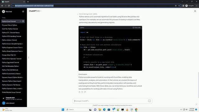 python excel course