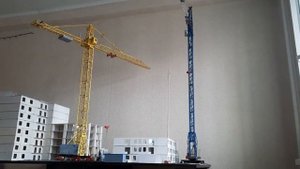 Стройка. Модель башенного крана КБ 676 КБ 408.21. Стройка подписчика