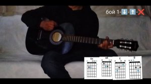 Разбор песни Цоя " пачка сигарет" на гитаре аккорды бой