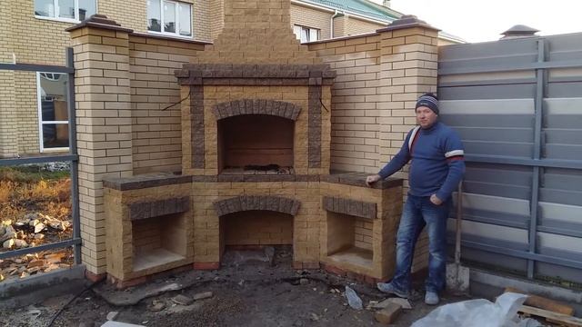Строительство печного (барбекю) комплекса из кирпича в Ейске. Заключение. смотреть онлайн