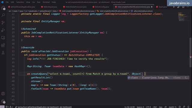 04 Preparing additional data using JPQL IPL Dashboard - Full Stack Web Development Tutorial смотреть онлайн