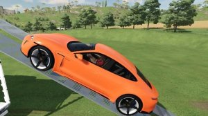 TRANSPORT OF COLORS! TRANSPORTING PORSCHE TAYCAN CARS TO THE GARAGE with TRUCK! Farming Simulator 2