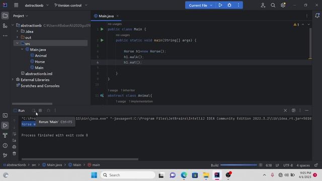 Abstraction in Java | learn all code .data binding in java/java tutorial .oops in java смотреть онлайн