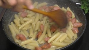 Как приготовить макароны с колбасой ♥ Быстро и вкусно