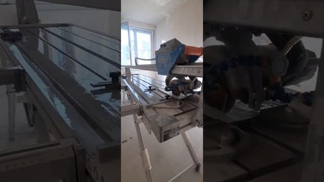 Резка керамогранита станком wandely #ремонтванной #резкакерамогранита #укладкаплитки