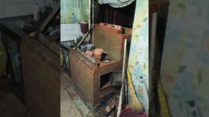 кирпичны печь с горизантальной дымоходом часть 2