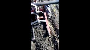 Копка картофеля картофелекопалкой ккм-2 и мотоблоком агро 2018 год
