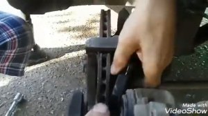 Замена передних тормозных колодок на Лада Гранта