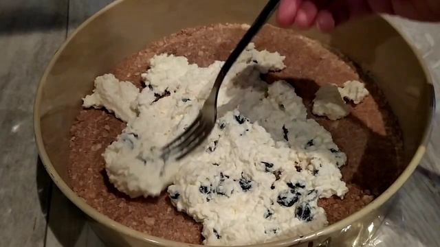насыпной пирог с творогом