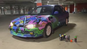 Граффити на машине