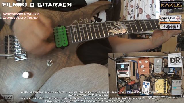 Druzkowski Draco 6 - polska gitara lutnicza z UK - FILMIKI O GITARACH 456 смотреть онлайн