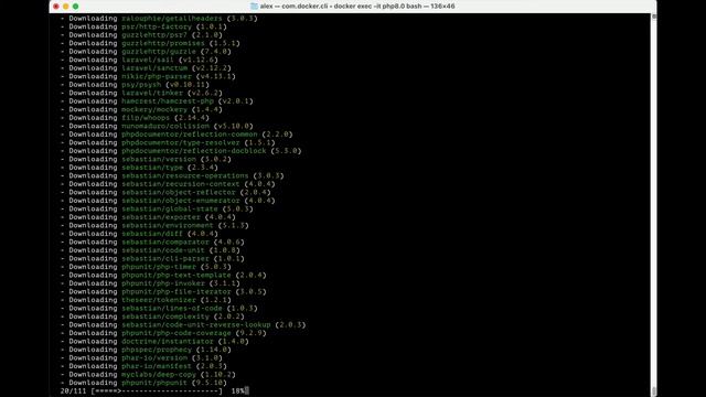 Установка фреймворка Laravel с помощью Composer
