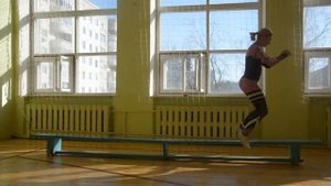 Прыжковые упражнения с использованием гимнастической скамейки