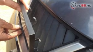 Защита радиатора на Mitsubishi Outlander XL (Митсубиси Аутлендер ХЛ) 2006-2010 г.в.