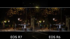 Canon EOS R7 VS Canon EOS R6 | NIGHT MODE | Camera Test
