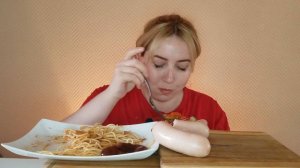 САРДЕЛИ ОХОТНИЧЬИ КОЛБАСКИ МАКАРОНЫ МУКБАНГ АСМР | SARDELI SAUSAGE PASTA MUKANG ASMR