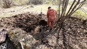 Нашел где стоял дом и показал как надо шурфить!!!