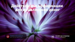 ТОП САМЫХ СИЛЬНЫХ АФФИРМАЦИЙ НА ДЕНЬГИ Вадима Зеланда. Самый Быстрый Способ Привлечение Богатства!