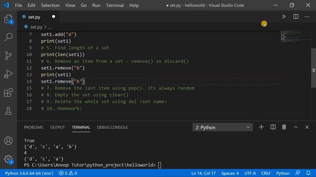 Python sets | Python set tutorial | Sets in Python