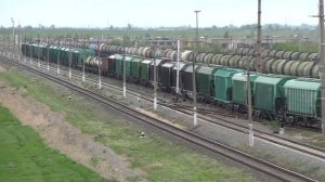 Прибытие грузового поезда с Юльевки на Балаково