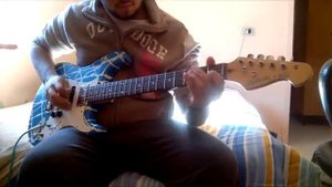 Be quick or be dead - iron maiden guitar cover Vox VT20+