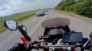 Crossing the border to Denmark on our way to the Ferry! ICELAND on a Honda Dominator 650 / Ep. 2