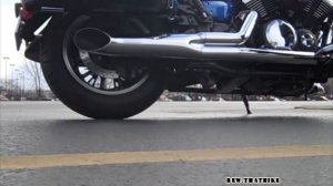 Yamaha XVS 950 V Star exhaust sound compilation