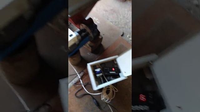 Угольно-пеллетная автоматическая горелка.