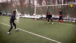 Тренировка на улучшение реакции вратарей ФК "Арарат" (Москва)