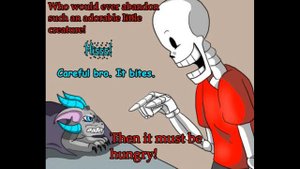 (undertale comic)Sans new pet #2 [Rus Dub by Star]