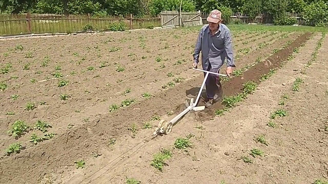 Электролебедка для вспашки. Окучивание.