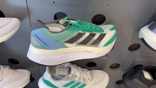 ADIDAS ADIZERO BOSTON 11 (White Tint/Core Black/Court Green) - SKU: GX6251 смотреть онлайн