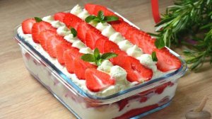 Ягодный апгрейд итальянского блюда. 
ТИРАМИСУ С КЛУБНИКОЙ