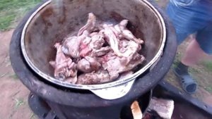 Тетерев в казане с картошкой. Очень ВКУСНО