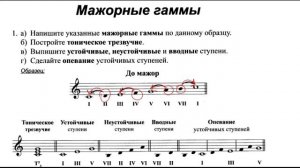 Сольфеджио Г.Ф. Калинина 1 класс Мажорные гаммы. Ответы с объяснением